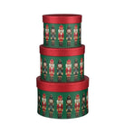Christmas storage boxes set Green by Mica Decorations