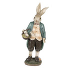 Decoration rabbit 17x10x38 cm by Clayre & Eef.