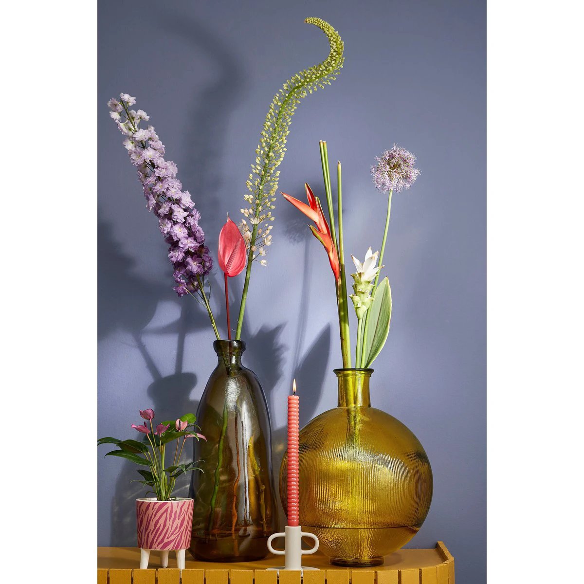 Decorative bottle of Firenza Yellow by Mica Decorations