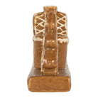 Candlestick House 21x4x8 cm Brown Ceramic by Clayre & Eef.