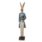 Decoration Statue Rabbit 7x6x32 cm Gold-colored Plastic by Clayre & Eef.
