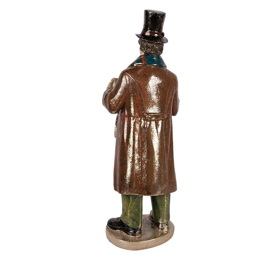 Christmas Decoration Statue Christmas Group 34/31/21/20 cm Red Plastic by Clayre & Eef.