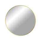 Madrid Mirror - Aluminium, Glass, Brass - Ø60 cm by EMIRELLE