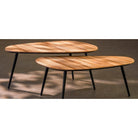 Side table set Jailey Brown by Mica Decorations