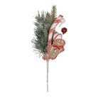 Decoration Branch 30 cm Green Plastic Gingerbread man Christmas decoration by Clayre & Eef.