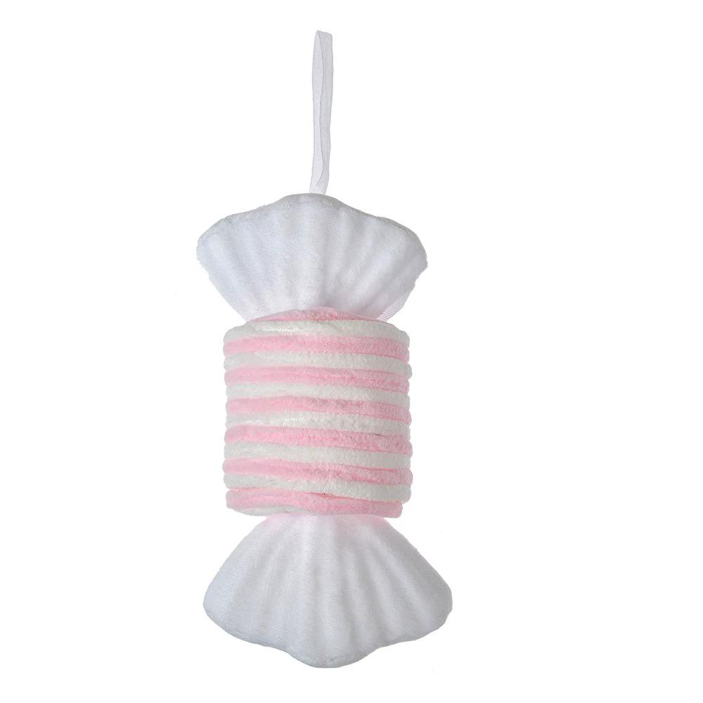 Christmas pendant 11x8x20 cm pink white synthetic by Clayre & Eef.