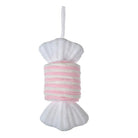 Christmas pendant 11x8x20 cm pink white synthetic by Clayre & Eef.