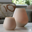 Tea -light holder - Tasman XS Matte Ivory (set of 2 pieces) by Vase The World