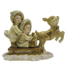 Dekoration Kinder auf Schlitten 16x7x12 cm von Clayre & Eef.