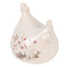 Dekorationsstatue Huhn 12x11x13 cm Beige Keramik von Clayre & Eef.
