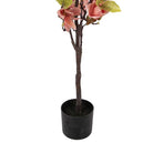Artificial plant Magnolia 20x15x120 cm Orange Plastic by Clayre & Eef.