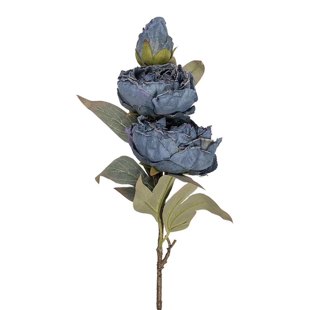 Artificial flower 72 cm Blue Plastic by Clayre & Eef.