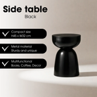 Elliott Black side table by Mica Decorations