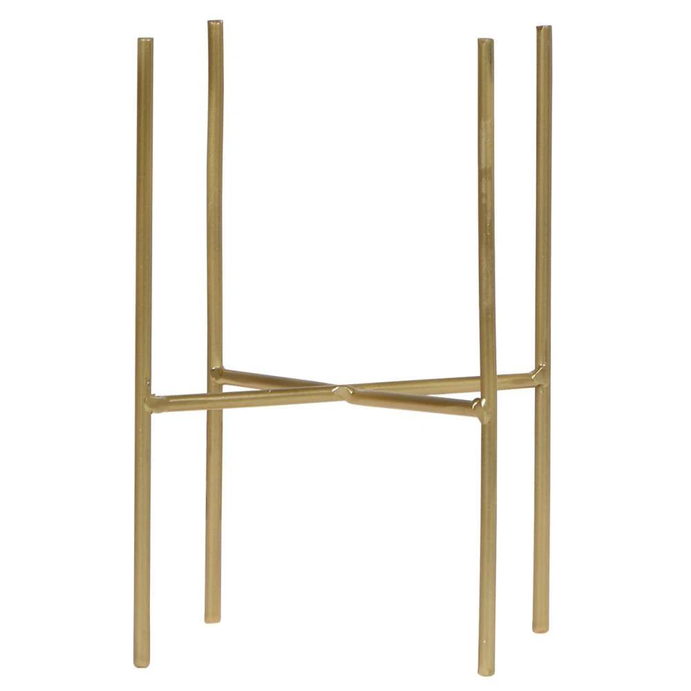 Hummingbird Home | Plant stand - Gold metal plant stand Ø12cm by Kolibri Company