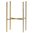 Hummingbird Home | Plant stand - Gold metal plant stand Ø12cm by Kolibri Company