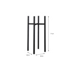 Plant stand Ascot Black by Mica Decorations