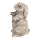 Decoration image rabbit 15 cm gray stone by Clayre & Eef.
