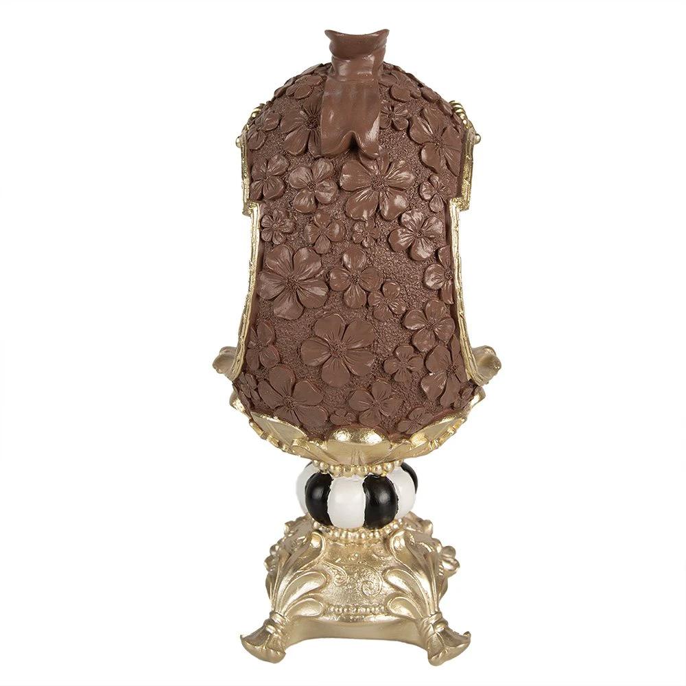 Decoration Statue Rabbit 30 cm Brown Polyresin Easter Decoration by Clayre & Eef.