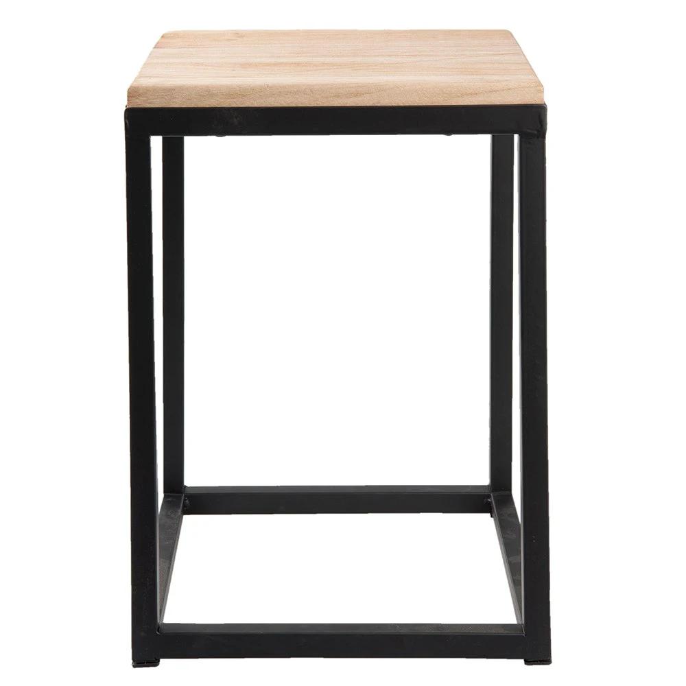 Side table (2) 36x36x52 cm / 31x31x42 cm by Clayre & Eef.