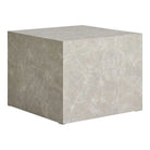 Prague Coffee Table Set - Beige, Marble Look, MDF, Decor Paper, Set of 2 by EMIRELLE