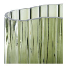 Vase - Smoked Green, Glass, 21x12x26.5cm by EMIRELLE