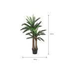 Artificial plant Cycas green by Mica Decorations