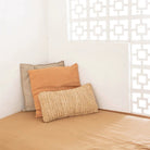 Raffia Throw Pillow 50x30 cm with Filling Decorative Cushion Sofa Pillow DALUNG by Soeji
