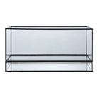 Hurricane Candle Holder - Black, Glass, Metal, 30x12x15cm by EMIRELLE