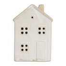 Decoration house with LED 8x5x12 cm Beige ceramics by Clayre & Eef.