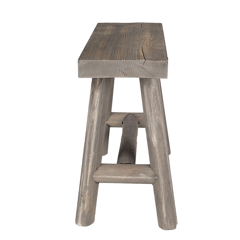 Plantentafel 38x18x38 cm Bruin Hout Kruk by Clayre & Eef.