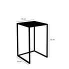 Side table set Goa Black by Mica Decorations