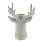 Tealight holder Reindier 21 cm Beige Brown Porcelain Waxinight holder by Clayre & Eef.