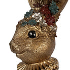Decoration Statue Rabbit 27x17x51 cm Gold-colored Plastic by Clayre & Eef.