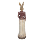 Decoration Statue Rabbit 9x9x35 cm Brown Plastic by Clayre & Eef.