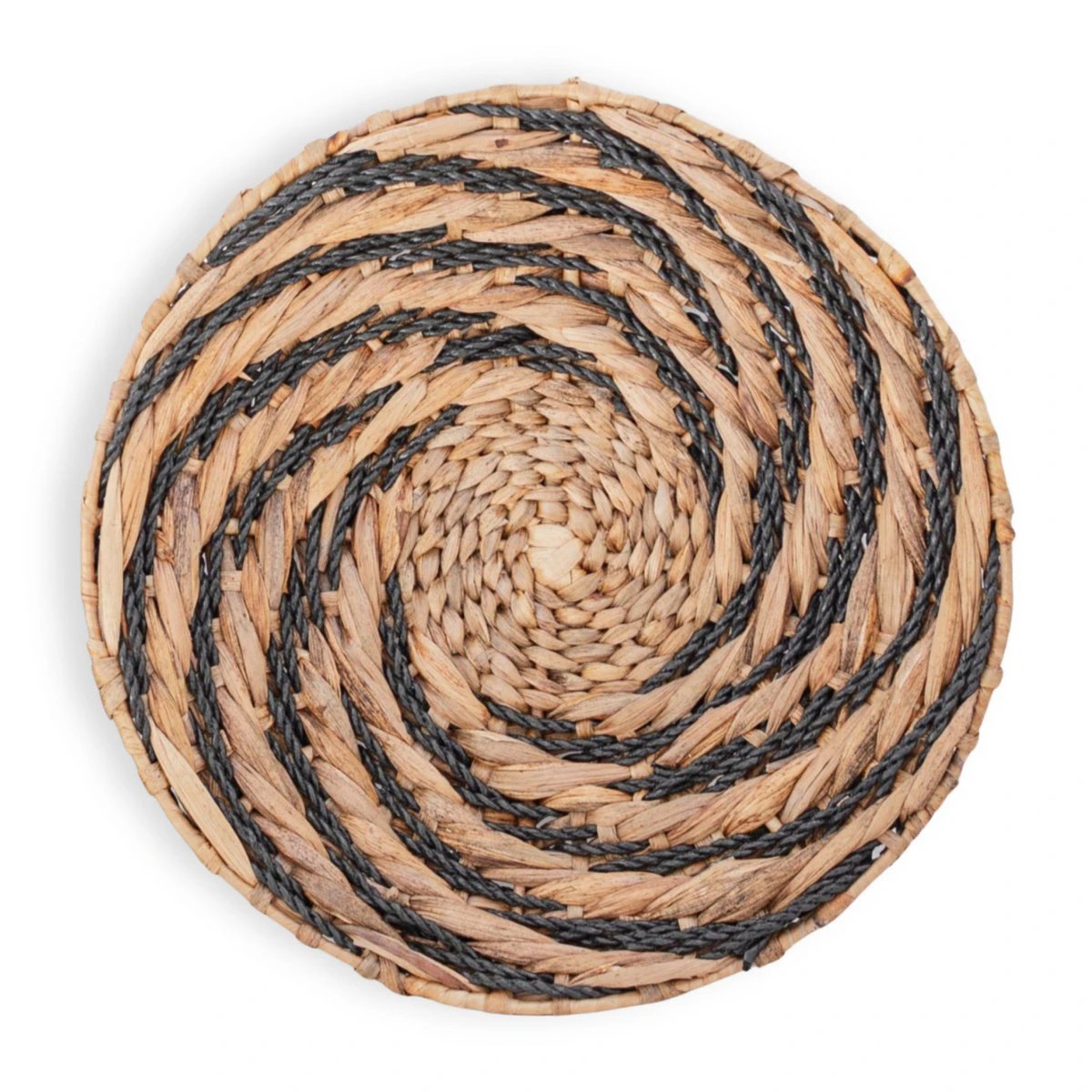 Round Wall Basket or Decorative Bowl BANDUNG made of Water Hyacinth (2 sizes) by Soeji