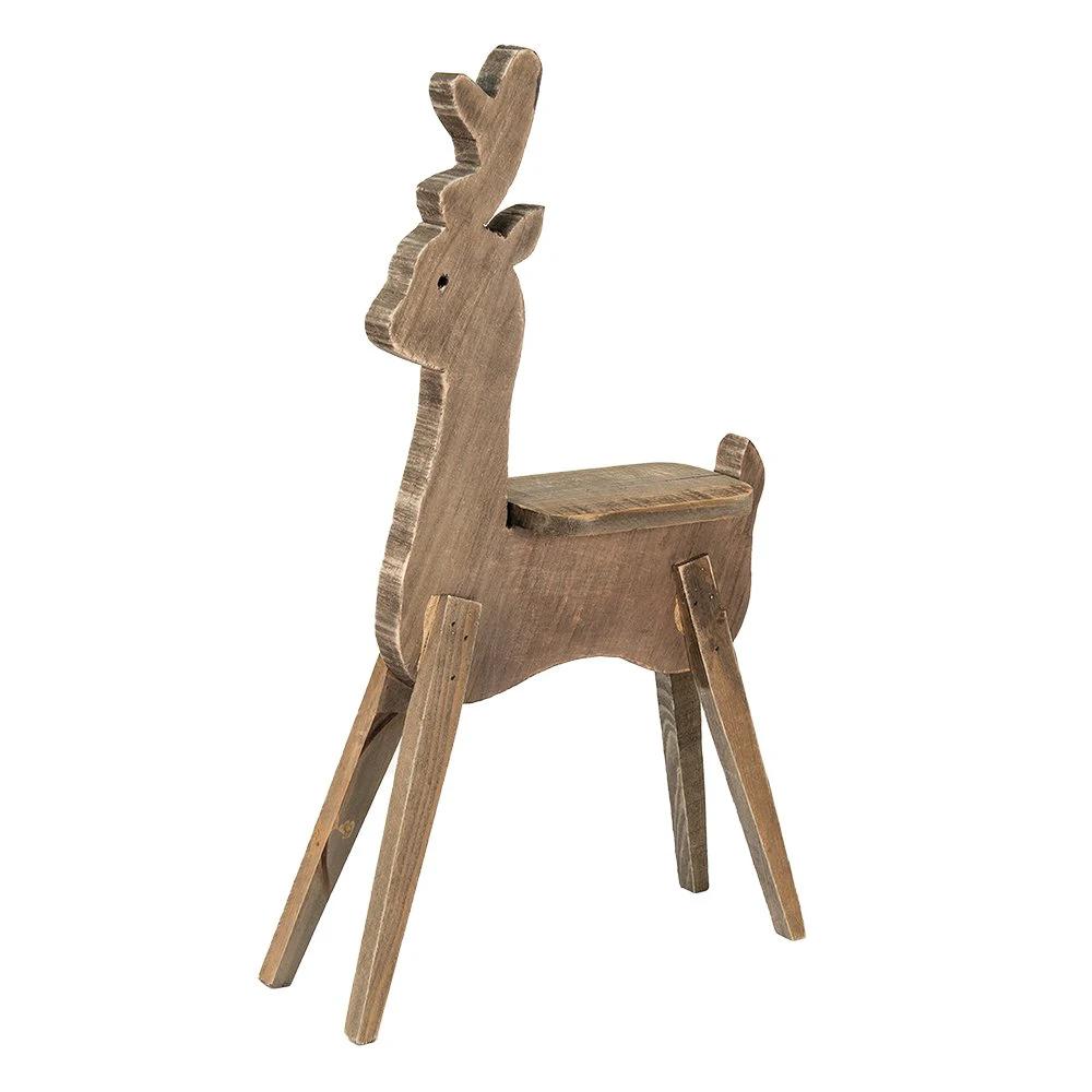 Dekorationsstatue Rentier 42x15x69 cm von Clayre & Eef.