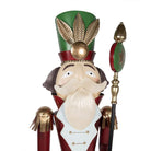 Christmas Decoration Sculpture Nutcracker 60x41x207 cm Red Green Metal by Clayre & Eef.