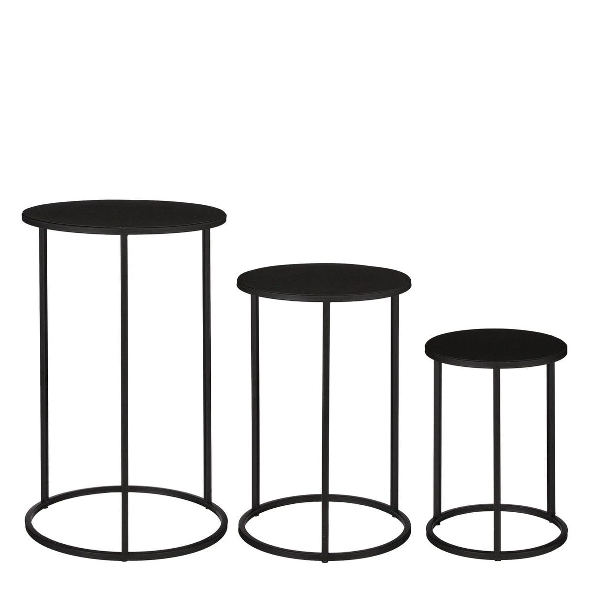 Side table set Quinty Black by Mica Decorations