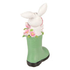 Decoration Statue Rabbit 13x8x20 cm White Plastic by Clayre & Eef.