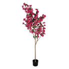 Artificial tree Bougainvillea 40x40x180 cm Pink Plastic by Clayre & Eef.