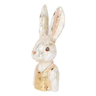 Decoration image rabbit 29 cm white plastic by Clayre & Eef.