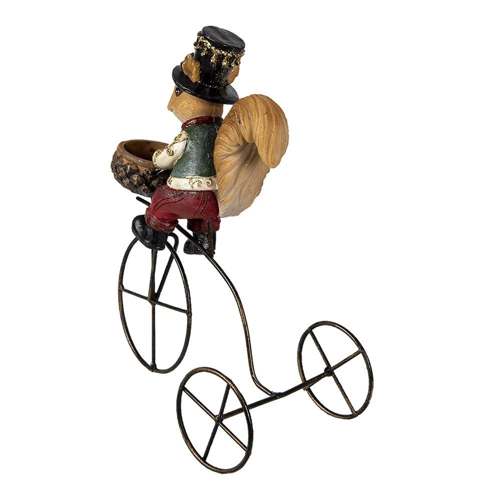 Image squirrel 21x11x23 cm brown plastic squirrel home accessories by Clayre & Eef.