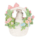 Decoration Statue Rabbit 15x9x16 cm White Plastic by Clayre & Eef.