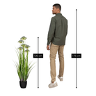 Artificial Plant Ornamental Grass Purple by Mica Decorations