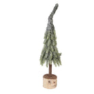 Mini Artificial Christmas Tree Ø 13x50 cm Green Wood by Clayre & Eef.