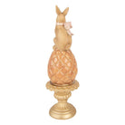 Decoration Statue Rabbit Ø 8x27 cm Brown Plastic by Clayre & Eef.