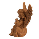 Decoration Statue Angel 15 cm Brown Polyresin Religious sculpture by Clayre & Eef.