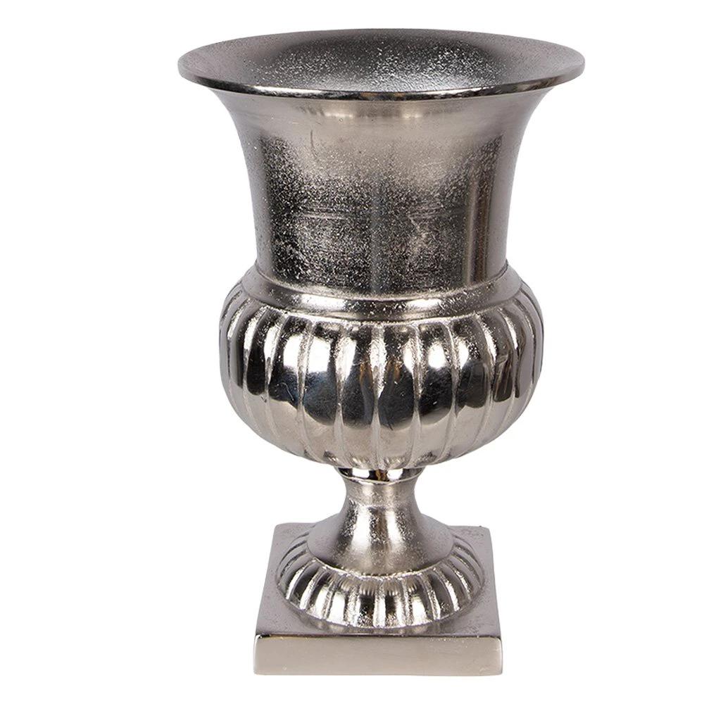 Vase Ø 20x29 cm Silver-coloured Aluminum by Clayre & Eef.