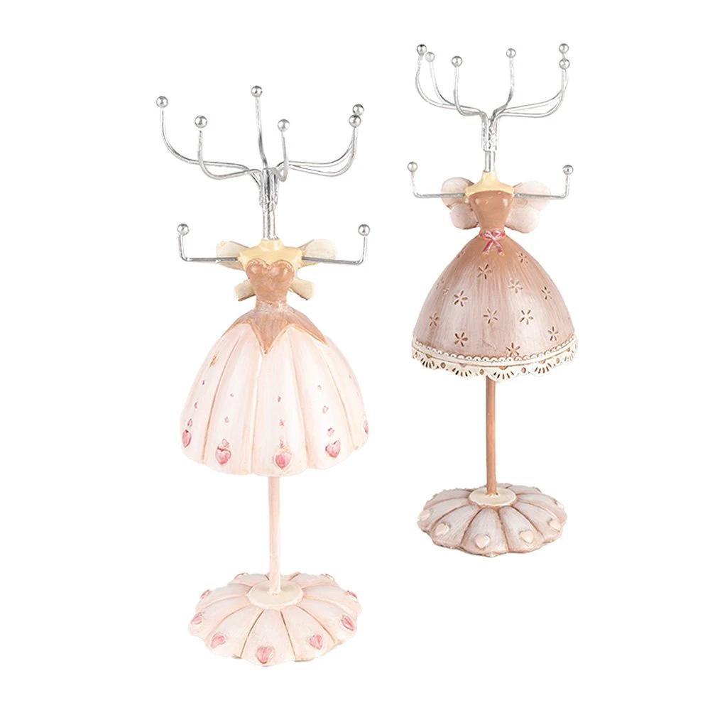 Jewelry standard beige, plastic and metal Ø 7x19 cm by Clayre & Eef.