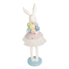 Decoration Statue Rabbit 18x17x57 cm White Plastic by Clayre & Eef.